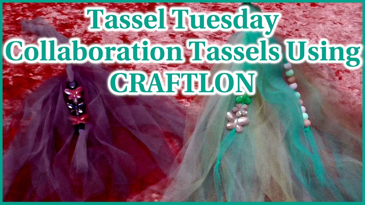 #tasseltuesday COLLABORATION TASSELS USING CRAFTLON RIBBON - YouTube