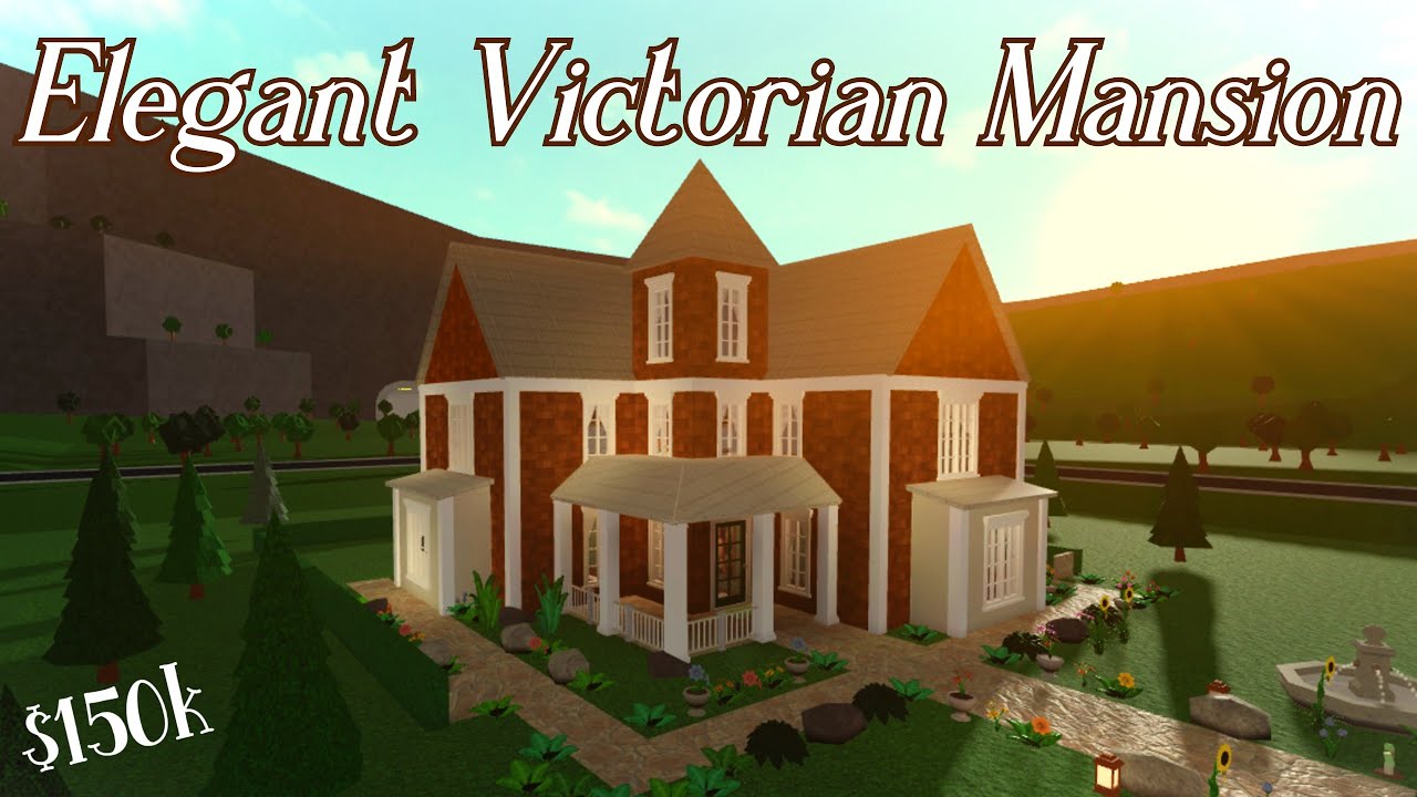 Elegant Victorian Mansion || BLOXBURG || Speedbuild ($150k) - YouTube