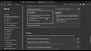 Microsoft Edge Secure Network (Free VPN on CloudFlare Network)