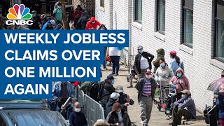 U.S. jobless claims for week ending Aug. 18 total 1.1 million, vs 923,000 expected