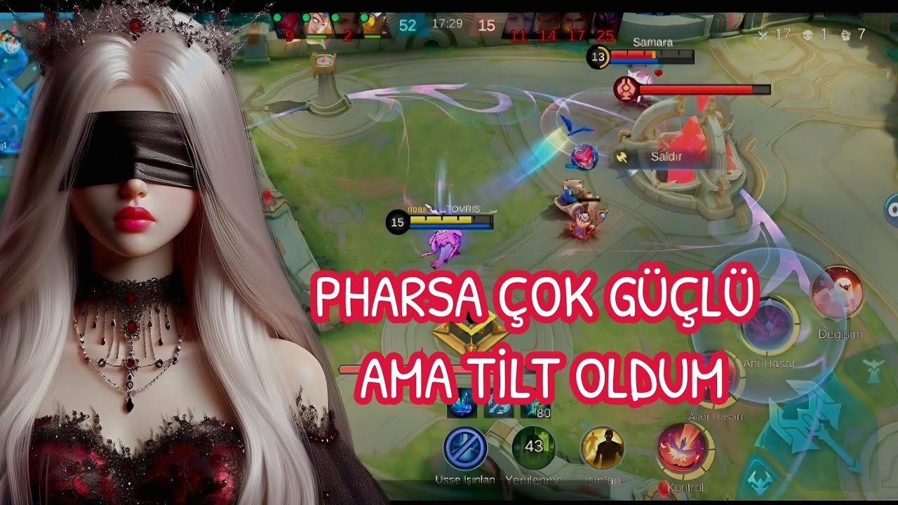 OYNAYABİLDİĞİNİZ KORİDOR SEÇİN MECBUR DEĞİLİZ KORİDOR DEĞİŞTİRMEYE MOBİLE LEGENDS PHARSA 