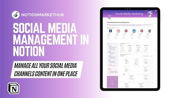Notion for Social Media Marketing: Template Guide