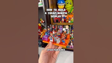 How to build a cheap LEGO minifigure display for your collection-adding the new spider-man figs