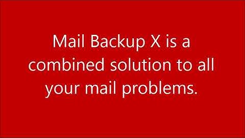 Email Backup Mac with Mail Backup X