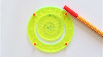 Satisfying and relaxing Spirograph design video #drawing  #spirograph #how