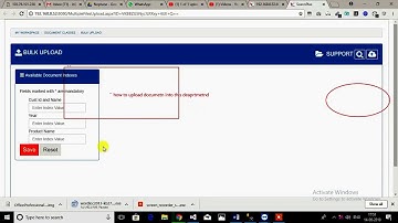 how to upload documents on department in SCANNPLUS DMS Software