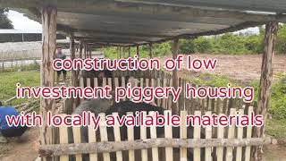 How to make Low budget pig pen