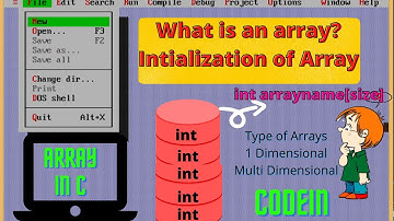 Arrays in C! Lets make Array Easy! Array Initialization ,Types, Size !One and  Multi  Array !CODEIN