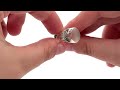 Wh SG Lotus Ring Size 9