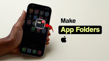 Hoe maak ik app-mappen op de iPhone?
