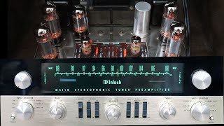 McIntosh MX110 And Dynaco ST-70. Vintage Tube Preamp Tuner Amplifier Repair Restoration Testing.