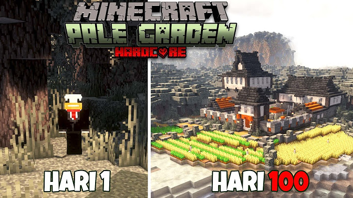 100 HARI di Minecraft Dunia PALE GARDEN HARDCORE