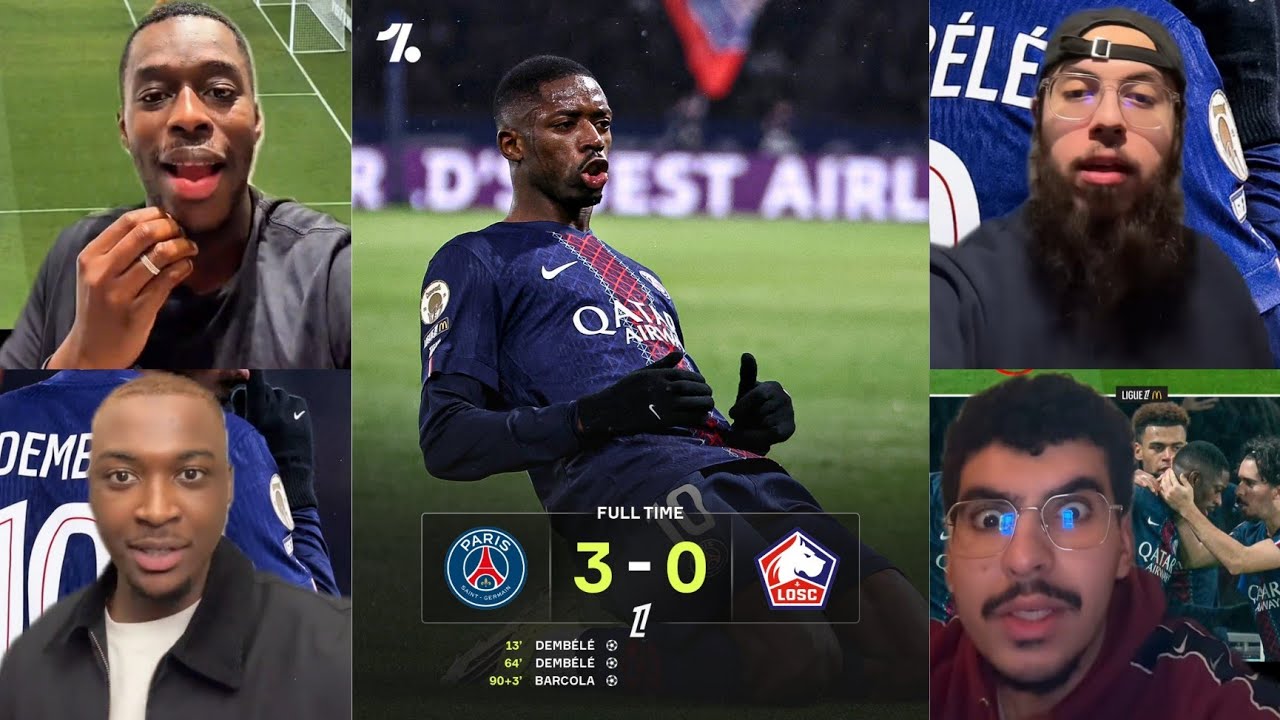 🚨 😱 DEMBÉLÉ EN FEU 🔥! Le PSG ÉCRASE Lille et prend la tête – Un LOB MAGIQUE 😱🥇