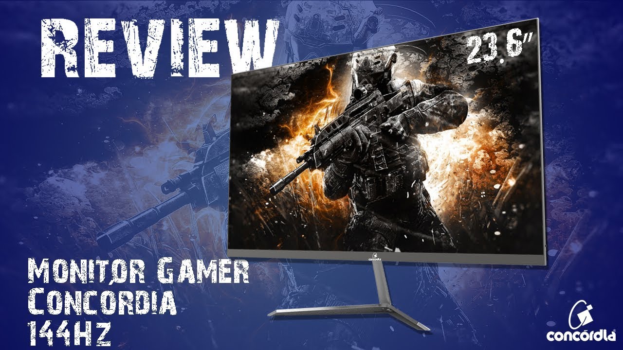 Review Monitor Gamer Concórdia 23.6" 144Hz YouTube
