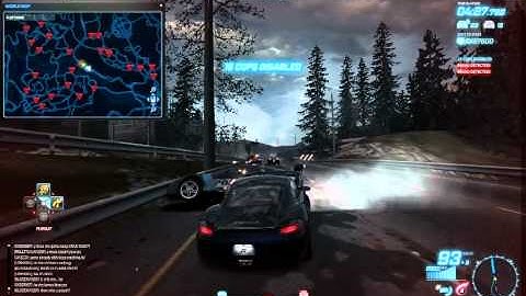 NFS World cop chase after Version 5 update