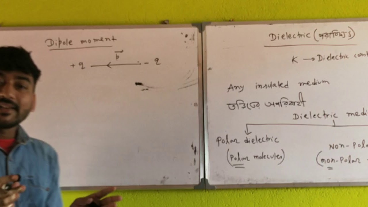 Lec.36.Electrostatics(polar and non polar dielectric) - YouTube