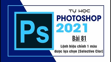 Tự học Photoshop Cấp Tốc - BÀI 81 - Lệnh hiệu chỉnh 1 màu được lựa chọn [Selective Clor]