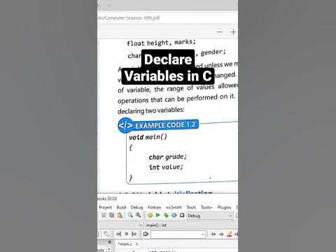 Declaring multiple type Variables in C - YouTube