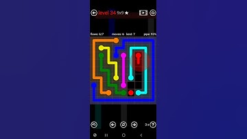 How To Solve Flow Free 9x9 Mania Level 34 Hard Board Walk Through Solution Walkthrough