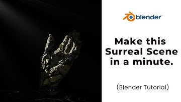 Surreal scene in a Minute | Blender Tutorial.