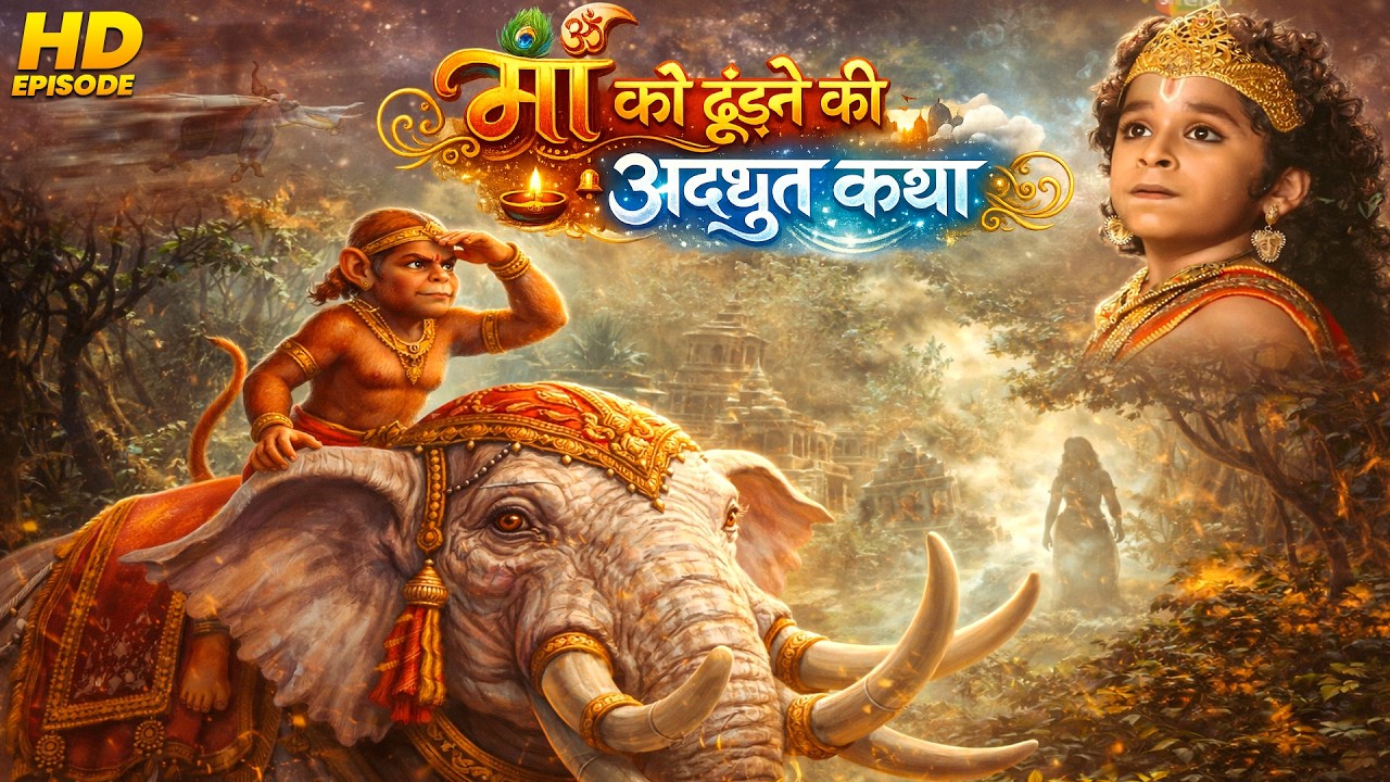 माँ को ढूंढने की अद्भुत कथा | जब ऐरावत बने बाल हनुमान के सहायक 🚩 | Mahabali Hanuman Ep - 146