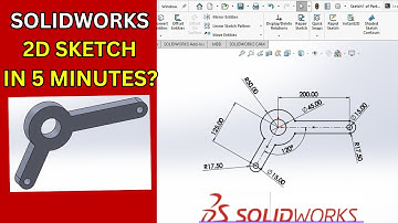 SolidWorks 2D Sketch in 5 Minutes 🔥 | Beginner Tutorial