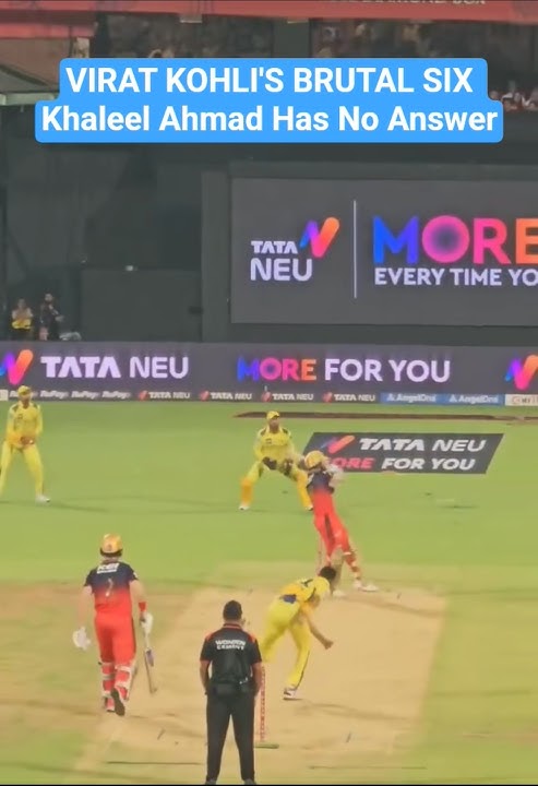VIRAT KOHLI'S BRUTAL SIX Khaleel Ahmad Has No Answer! #kohli #kohlifever #khaleelahmed #ipl #ipl2025