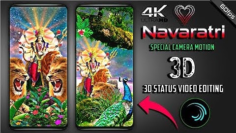New Viral 3D Status Editing Alight Motion | Navratri Special Song Alight motion Video Editing