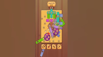 Wood Nuts & Bolts Level 139 #games #woodpuzzlegame #gaming #woodenpuzzle #woodgame #woodnutsandbolts