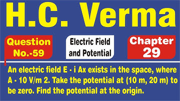 An electric field E - i Ax exists in the space, where A - 10 V/m 2. Take the potential at