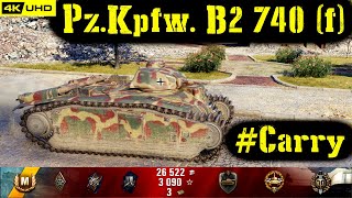 World of Tanks Pz.Kpfw. B2 740 (f) Replay - 6 Kills 1.2K DMG(Patch 1.6.1)