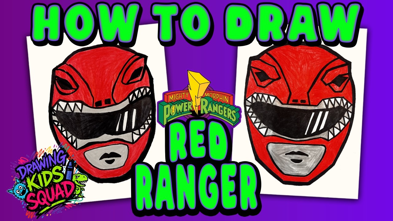 Red Nosed Ranger Drawing How to Draw the RED RANGER! - YouTube