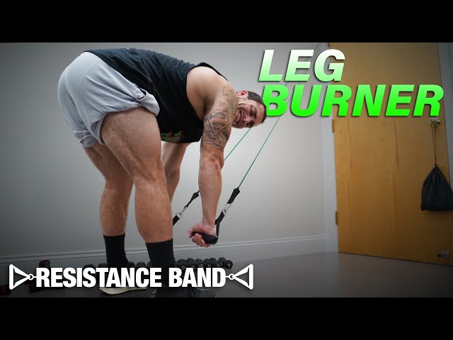 Resistance Band Leg Workout At Home to Get Ripped! 