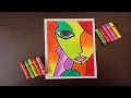 Abstract Face Drawing for beginners - Step by Step