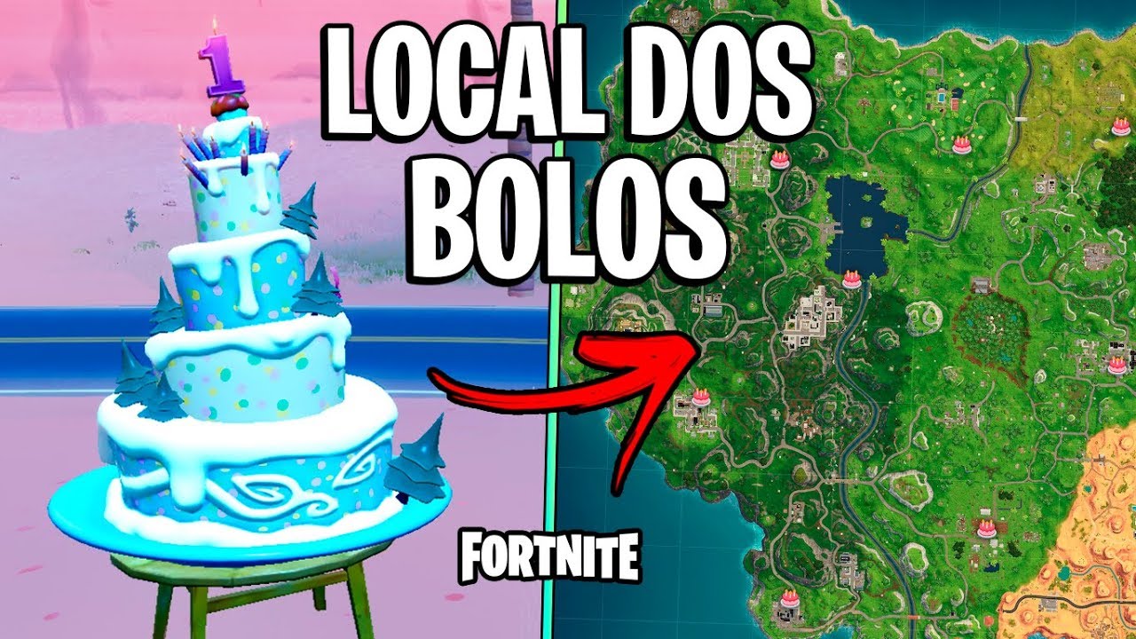 fortnite local dos bolos de aniversario desafios evento de aniversario - bolos aniversario do fortnite