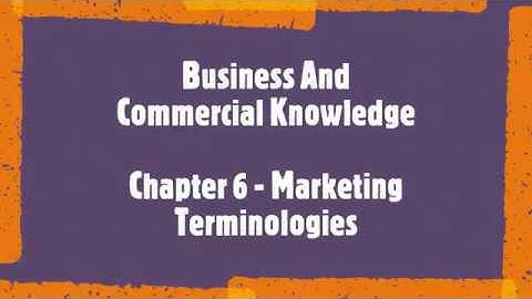 Marketing Terminology | CA Foundation | Chapter 6 | BCK | In Detail | Hindi | Part 1 (HD)