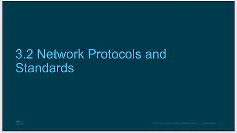 CCNA 1, Chapter 3, Network Protocols
