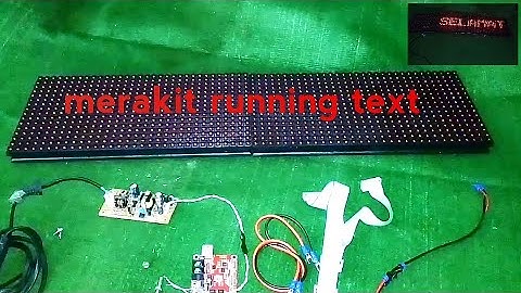 merakit running text panel p10 || cara merakit nya