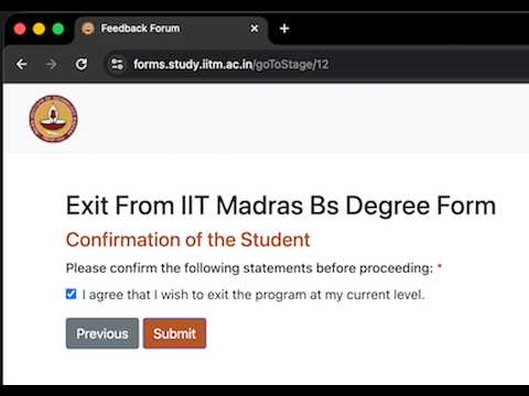 How to Exit From IIT M BS Degree #iitmadras