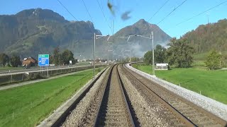 Cab rides in the region / Cabine ritten in de regio - Zürich: Chur - Zurich- Beautiful autumn light