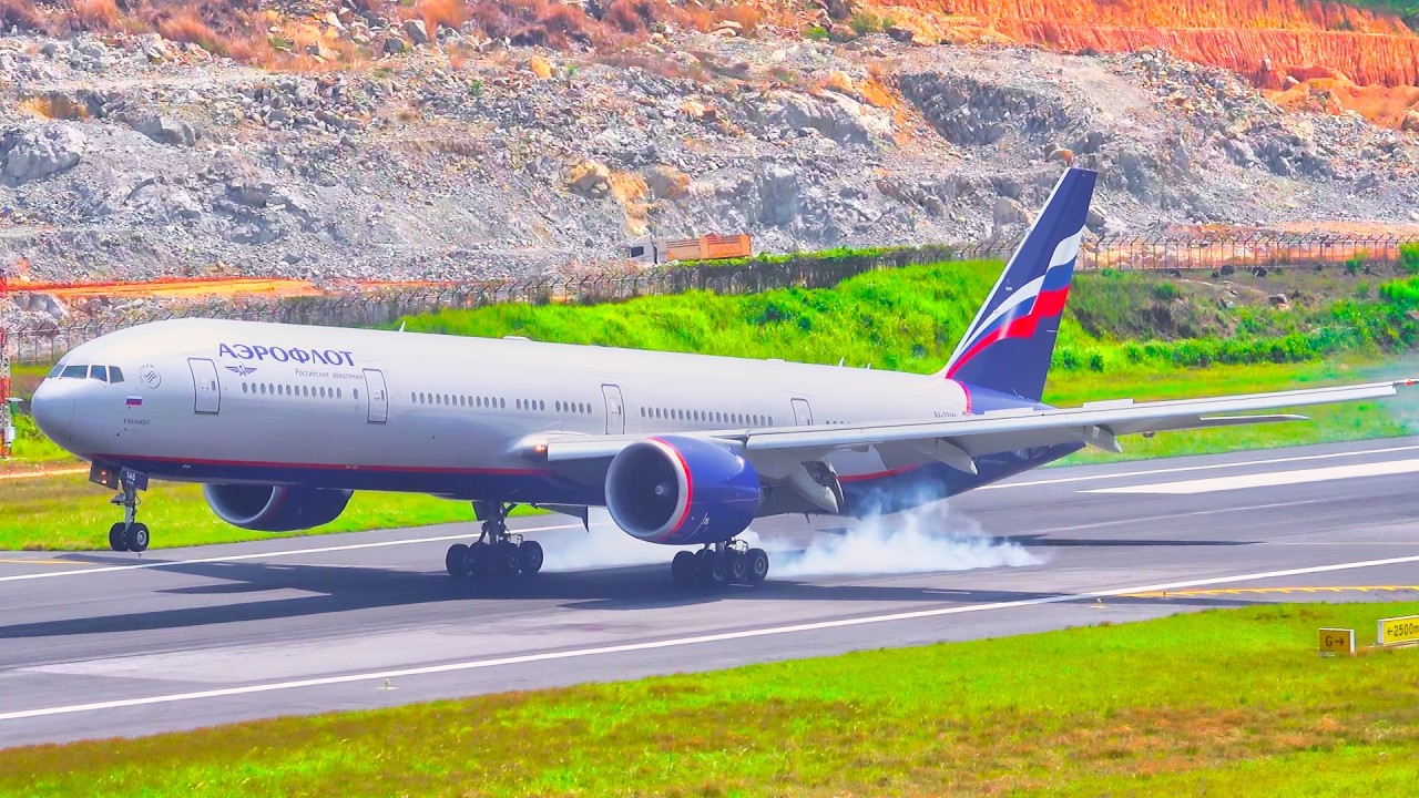 20 MINS LANDINGS & TAKEOFFS at Phuket HKT | 4K | Close Up Plane Spotting at Phuket HKT Airport! TH