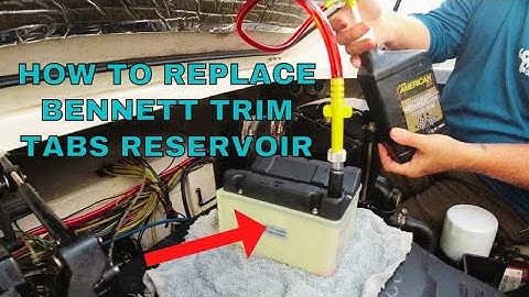 HOW to FIX BENNETT TRIM TABS LEAKY FLUID TANK - BAYLINER 285