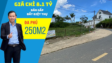 Bán lô đất Biệt Thự vị trí đẹp góc 2 mặt tiền đường Đa Phú , Đà Lạt 250m2 giá tốt 8.1 tỷ