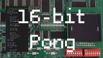 Pong on my new Custom 16-bit Computer