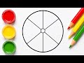 Colour this ball with colourful colours | step by step for beginners