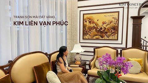 Dự án tranh treo tường tại Đảo Kim Cương -  Tranh sơn mài dát vàng Kim Liên Vạn Phúc
