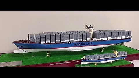 Maersk Container Ship Model from Micro Shipping