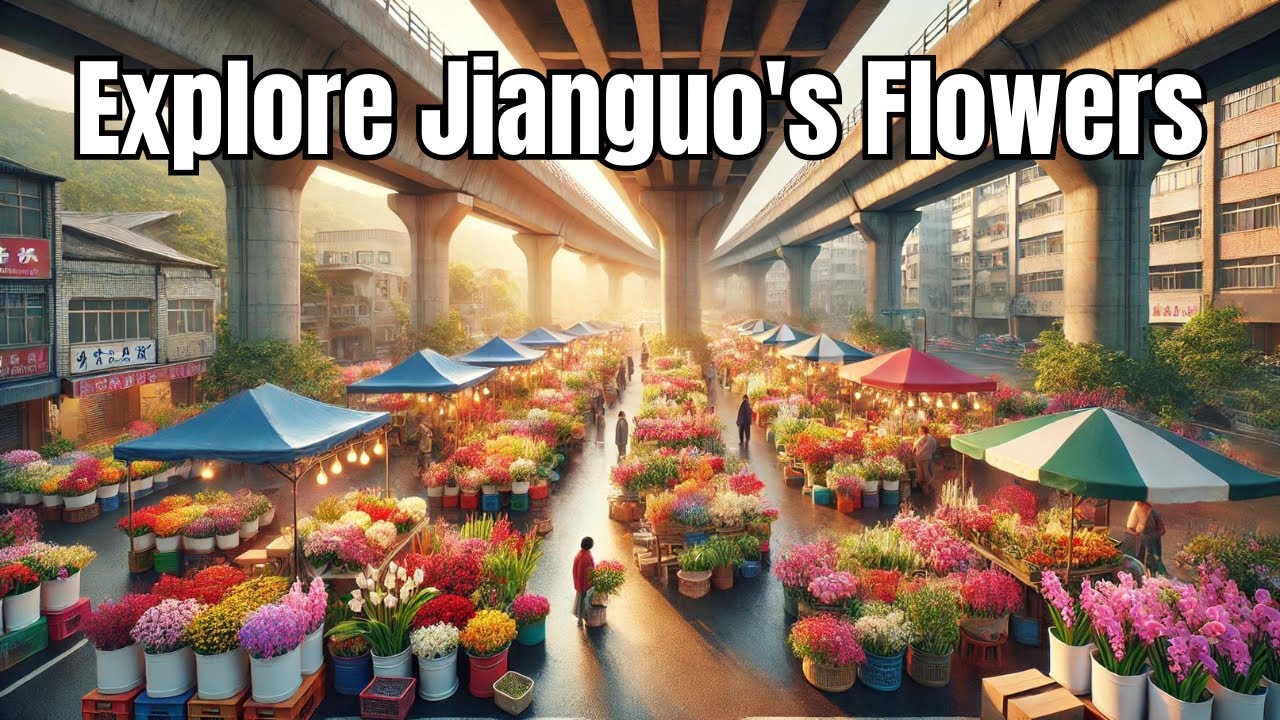 Blooming Beauty: Exploring Taipei's Jianguo Flower Market!