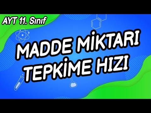 N1- MADDE MİKTARI TEPKİME HIZI İLİŞKİSİ