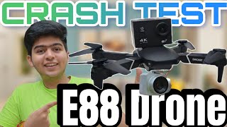 Famous E88 Pro Drone With FPV Dual Camera Testing | Drone Crash Test and Weight Lifting Test Wealth